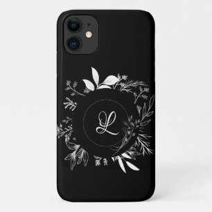 Case-Mate iPhone Case Belle Fleurs sauvages Doodle Monogram Coque-Mate i