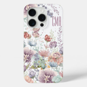 Coque Case-Mate iPhone Belle florale   Monogramme do-it-yourself