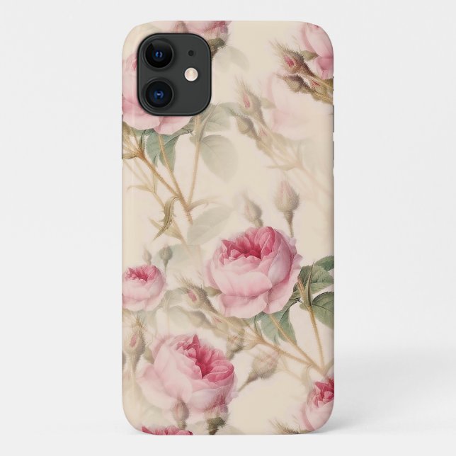 Coques Case-Mate iPhone Belle florale Vintage (Dos)
