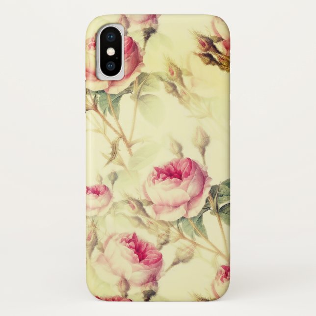 Coques Case-Mate iPhone Belle florale Vintage (Dos)