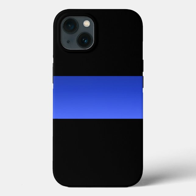 Coques Case-Mate iPhone Belle Ligne Bleue Mince Police Dégradé (Verso)