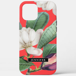 Case-Mate iPhone Case Belle Magnolia Blossoms Botanique avec nom