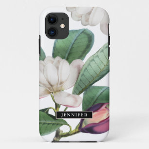 Case-Mate iPhone Case Belle Magnolia Blossoms Botanique avec nom