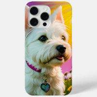 Belle mignonne Westie Terrier Chien chiot trois