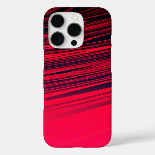 Coque iPhone 16 Pro Belle Motif en marbre Abstrait en rouge et noir