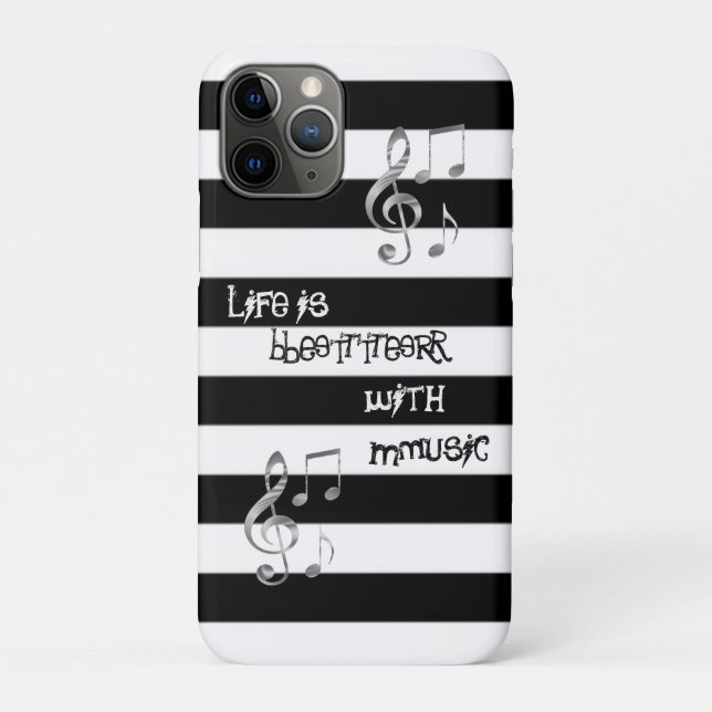 Coques Case-Mate iPhone Belle musique blanche cool (Dos)