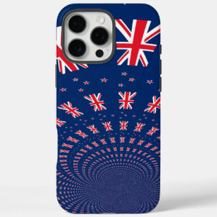 Coque iPhone 16 Pro Max Belle Nouvelle-Zélande Drapeau Art Design