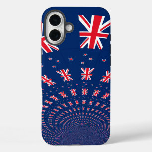 Coques iPhone 16 Plus Belle Nouvelle-Zélande Drapeau Art Design