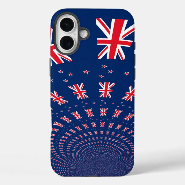 Coques Case-Mate iPhone Belle Nouvelle-Zélande Drapeau Art Design (Verso)