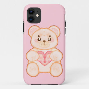 Case-Mate iPhone Case Belle ours de la Saint Valentin au coeur rouge
