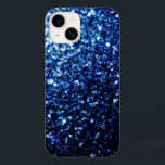 Coque Case-Mate iPhone Belle parties scintillant bleu foncé scintillante<br><div class="desc">De belles parties scintillant bleues brillantes scintillent. 
Photo des étincelles bleues pas des parties scintillant réelles!</div>