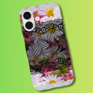 Coque Pour iPhone 16 Belle photo réelle décorative de marguerite avec d