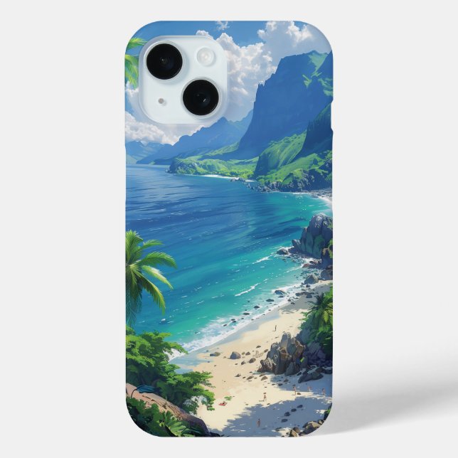 Coques Case-Mate iPhone Belle plage tropicale (Verso)