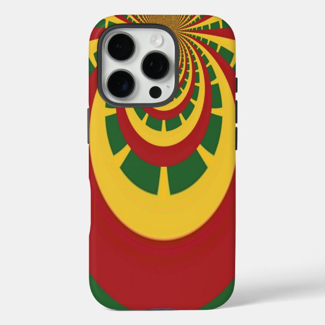 Coques Case-Mate iPhone Belle Rasta Extraordinaire Couleurs Art Imprimer (Verso)