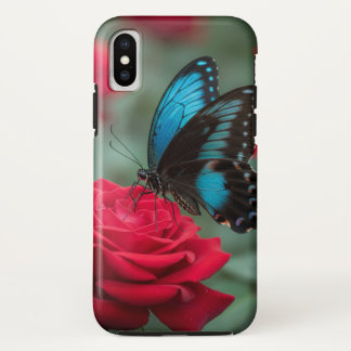 Case-Mate iPhone Case Belle Rose Rouge Papillon -
