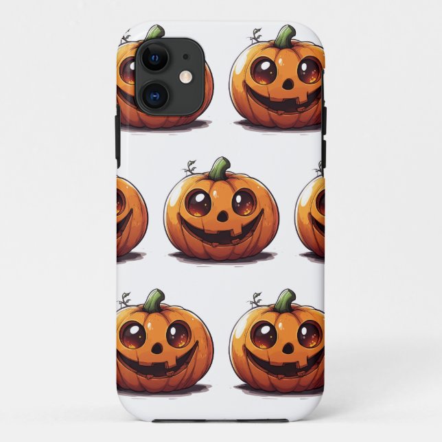 Coques Case-Mate iPhone Belle sculpture de dessin animé citrouille Hallowe (Dos)