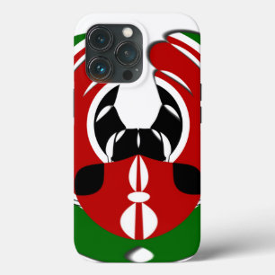 Coques Pour iPhone Belle Tapisserie du Kenya : Papillon du drapeau du