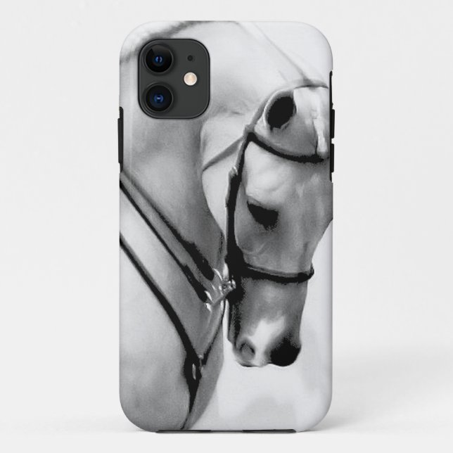 Coques Case-Mate iPhone Belle tête de cheval blanc (Dos)