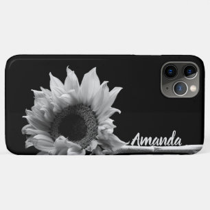 Case-Mate iPhone Case Belle tournesol personnalisé en noir et blanc