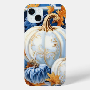 Coque Case-Mate iPhone Belles CITROUILLES BLEUES BLANCHES ORANGES D'AUTOM