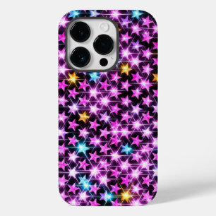 Coque Case-Mate iPhone belles étoiles violettes colorées brillantes