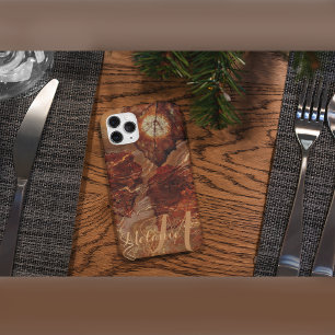 Coque Case-Mate iPhone Belles feuilles d'automne Nom personnalisé