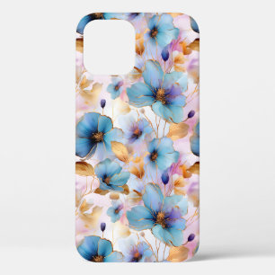 Case-Mate iPhone Case Belles fleurs bleues Alcool Encre Pastel