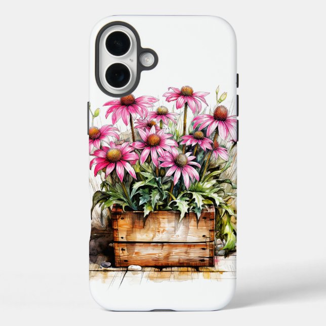 Coques Case-Mate iPhone Belles fleurs d'aster en fleurs (Verso)