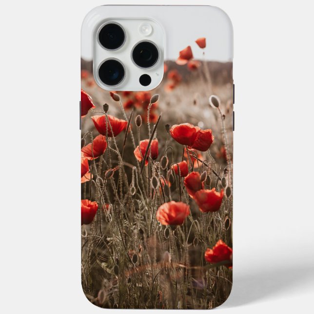 Coques Case-Mate iPhone belles fleurs de coquelicot (Verso)