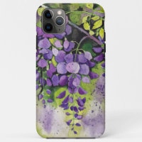 Belles Fleurs De Wisteria En Aquarelle