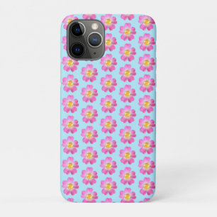 Case-Mate iPhone Case Belles fleurs roses sur bleu clair