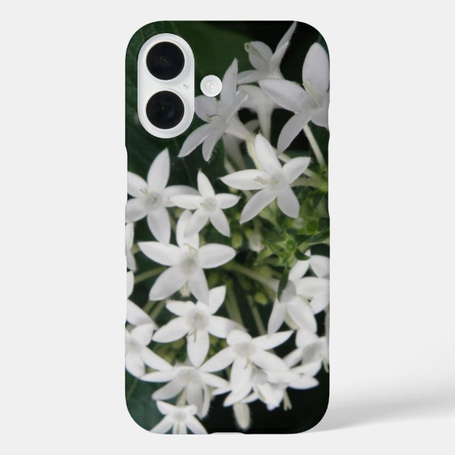 Coques Case-Mate iPhone Belles fleurs tropicales blanches (Verso)