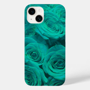 Coque Case-Mate iPhone Belles fleurs turquoises roses turquoises
