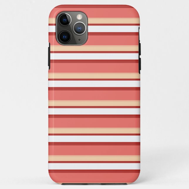 Coques Case-Mate iPhone Belles rayures blanches roses (Dos)