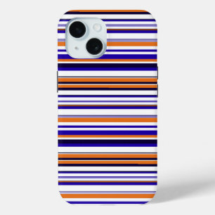 Coque Case-Mate iPhone Belles rayures bleues orange