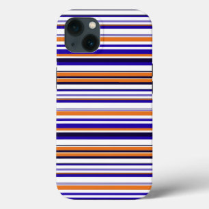 Case-Mate iPhone Case Belles rayures bleues orange