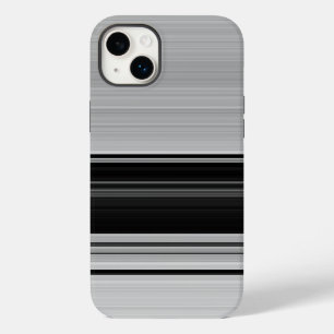Coque Case-Mate iPhone Belles rayures gris noir