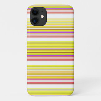 Case-Mate iPhone Case Belles rayures jaunes blanches