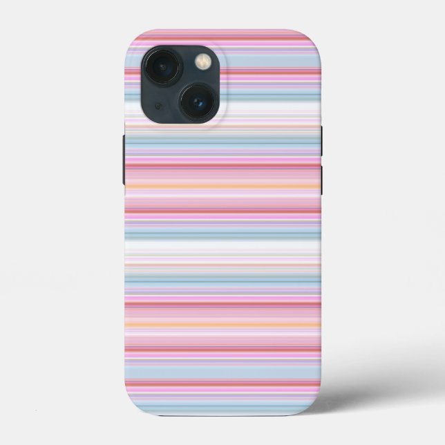 Coques Case-Mate iPhone Belles rayures roses blanches (Verso)