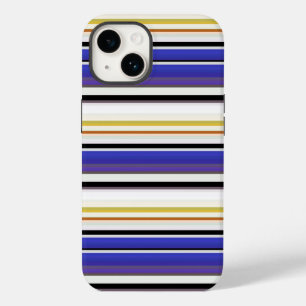 Coque Case-Mate iPhone Belles rayures violettes blanches