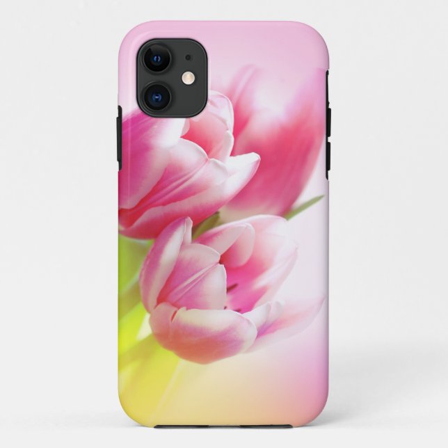 Coques Case-Mate iPhone Belles tulipes roses (Dos)
