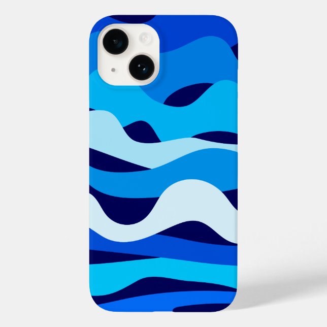 Coques Case-Mate iPhone Belles vagues abstraites (Verso)
