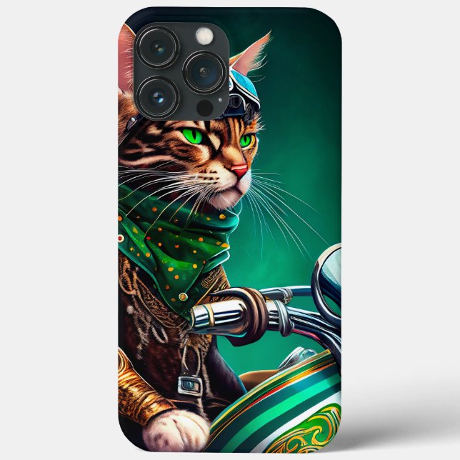 Coques Case-Mate iPhone Bengal Chat conduire vélo St. Patrick's Day (Verso)