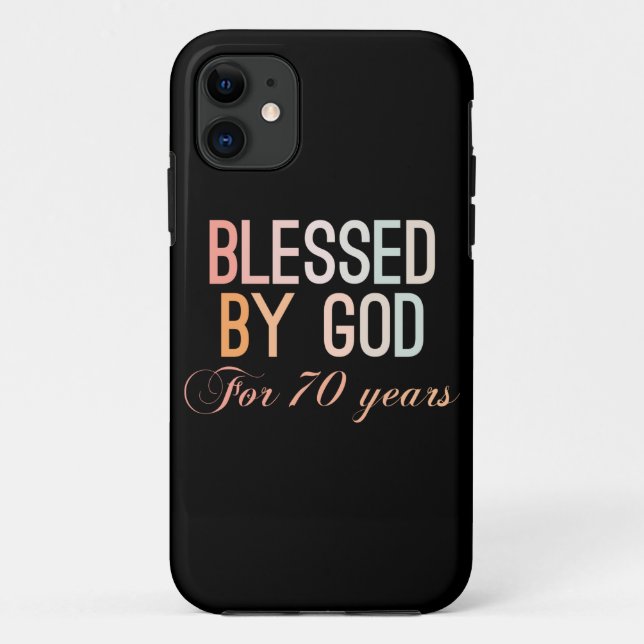 Coques Case-Mate iPhone Béni par Dieu pendant 70 ans (Dos)