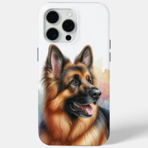 Coque Case-Mate iPhone Berger Allemand à l'aquarelle