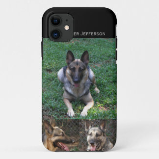 Coque iPhone 11 Berger allemand : Collage d'image