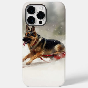 Coque Case-Mate iPhone Berger allemand neige de Noël hiver