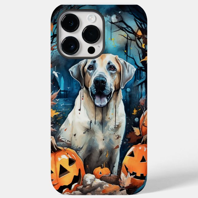 Coques Case-Mate iPhone Berger Anatolien D'Halloween Avec Peur Citrouille (Verso)