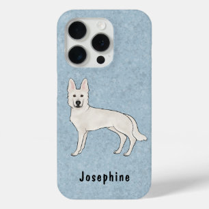 Coque Case-Mate iPhone Berger Suisse blanc GSD mignon chien avec nom