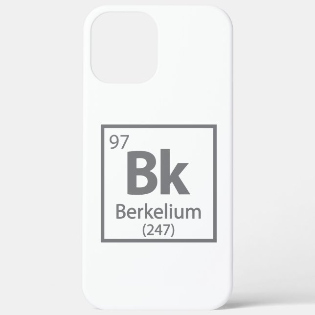 Coques Case-Mate iPhone Berkelium - Berkeley Science - Tableau périodique (Verso)